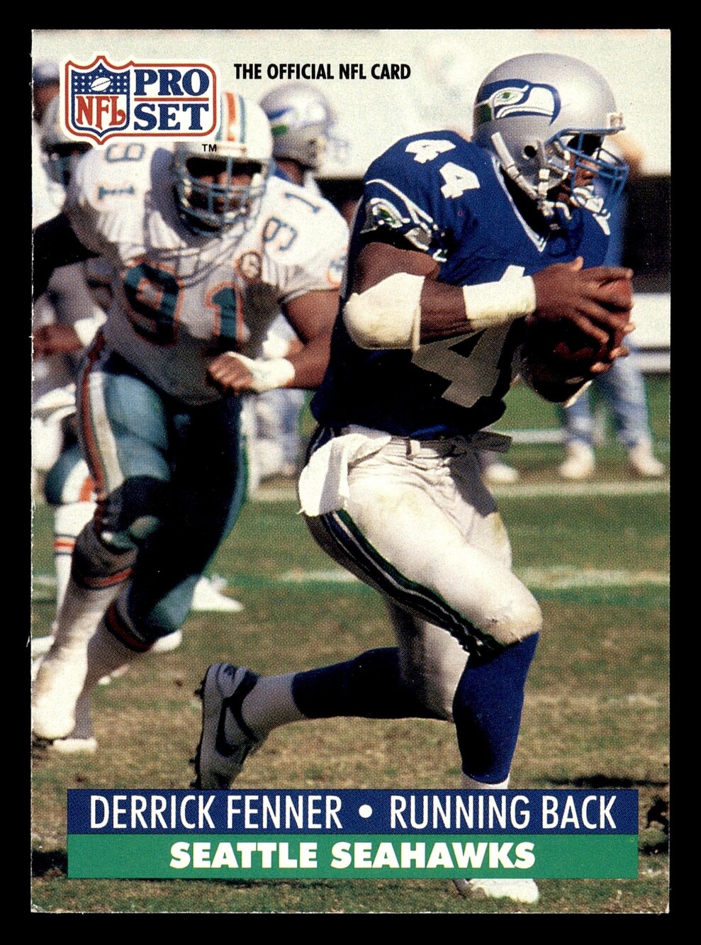 1991 Pro Set 659 Derrick Fenner Football Card Seattle Seahawks